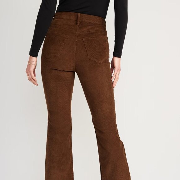 NWT Old Navy Higher High-Waisted Flare Corduroy Pants for Women - Picture 2 of 7